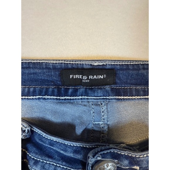 Fire Rain Denim Jeans Womens Size 15 Medium Wash Embellished Pockets - Picture 3 of 4